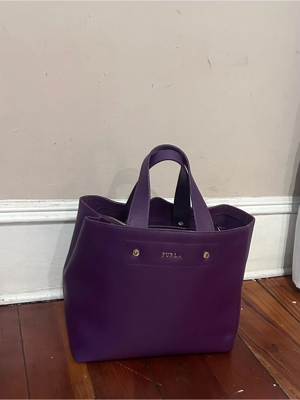 Furla Small  Purple Tote Bag
